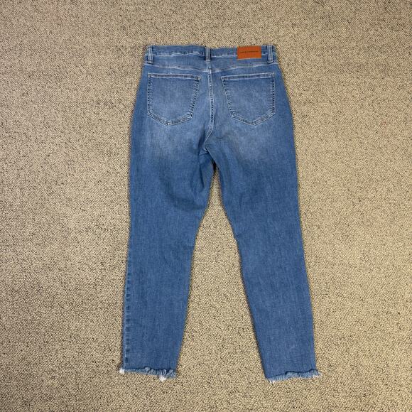 Lucky Brand Bridgette High Rise Skinny Frayed Jeans US Women's 14/32 - Picture 2 of 7